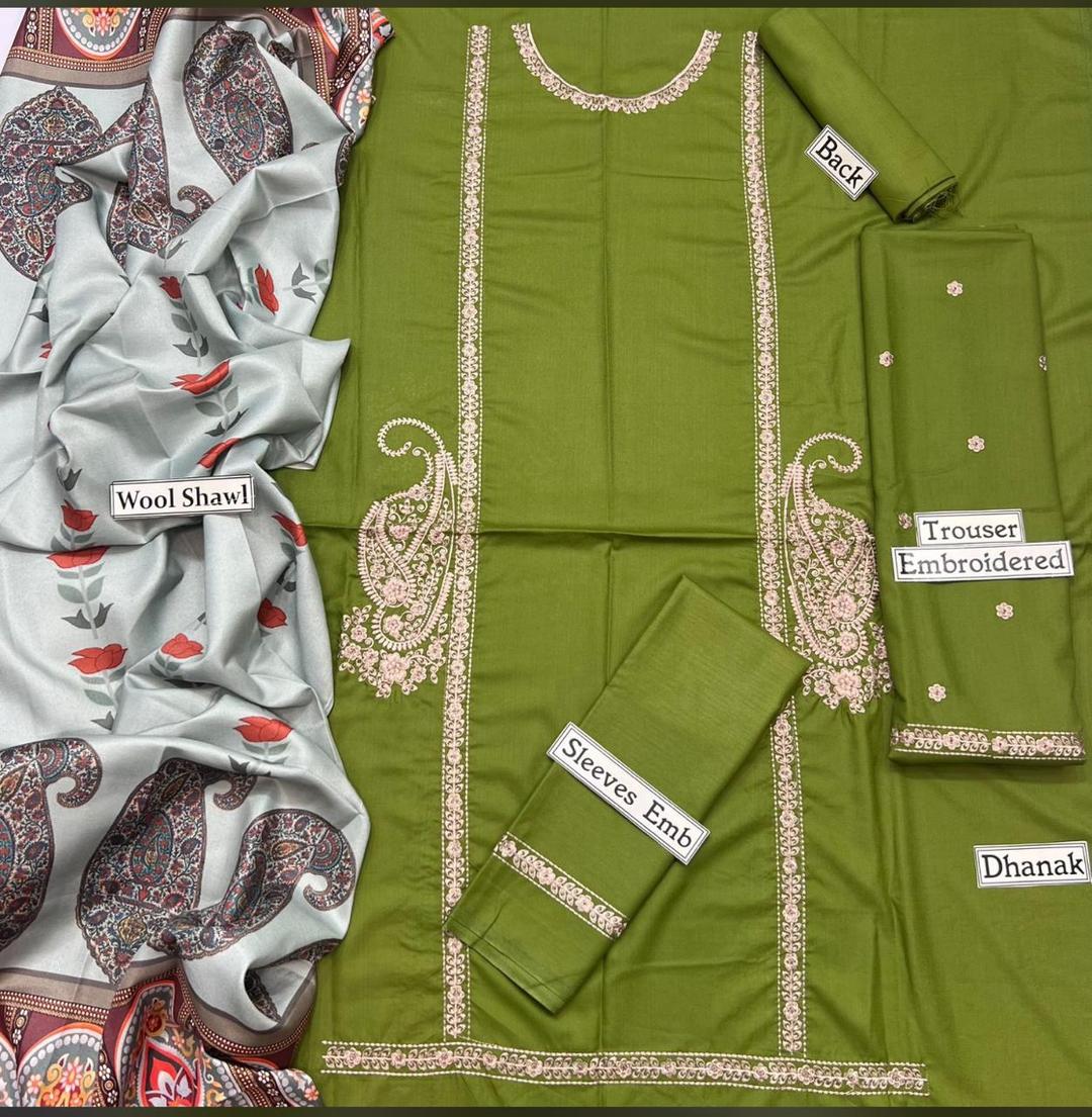 premium Dhanak 3pc unstitched