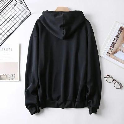 Stylish Black Fleece Hoodie