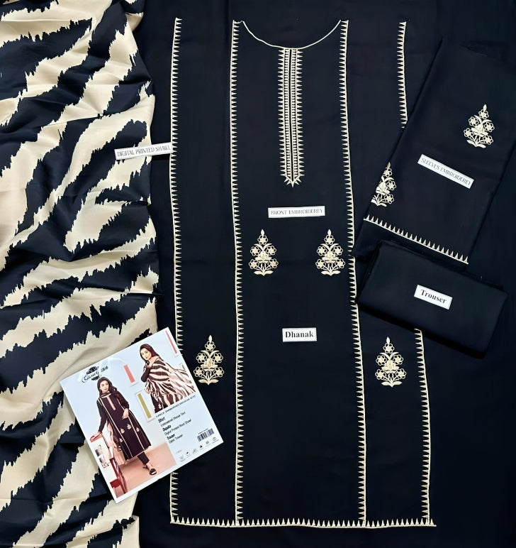 Premium Dhanak 3pc Unstitched