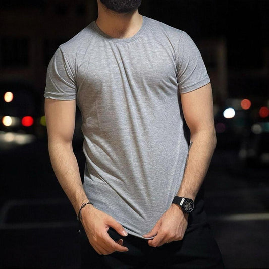 Premium Men's Grey Jersey T-Shirt