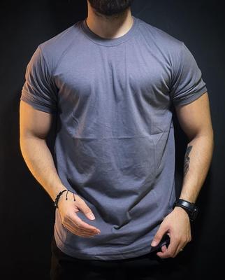 Premium Men's Grey Jersey T-Shirt - 1 Pc, Round Neck
