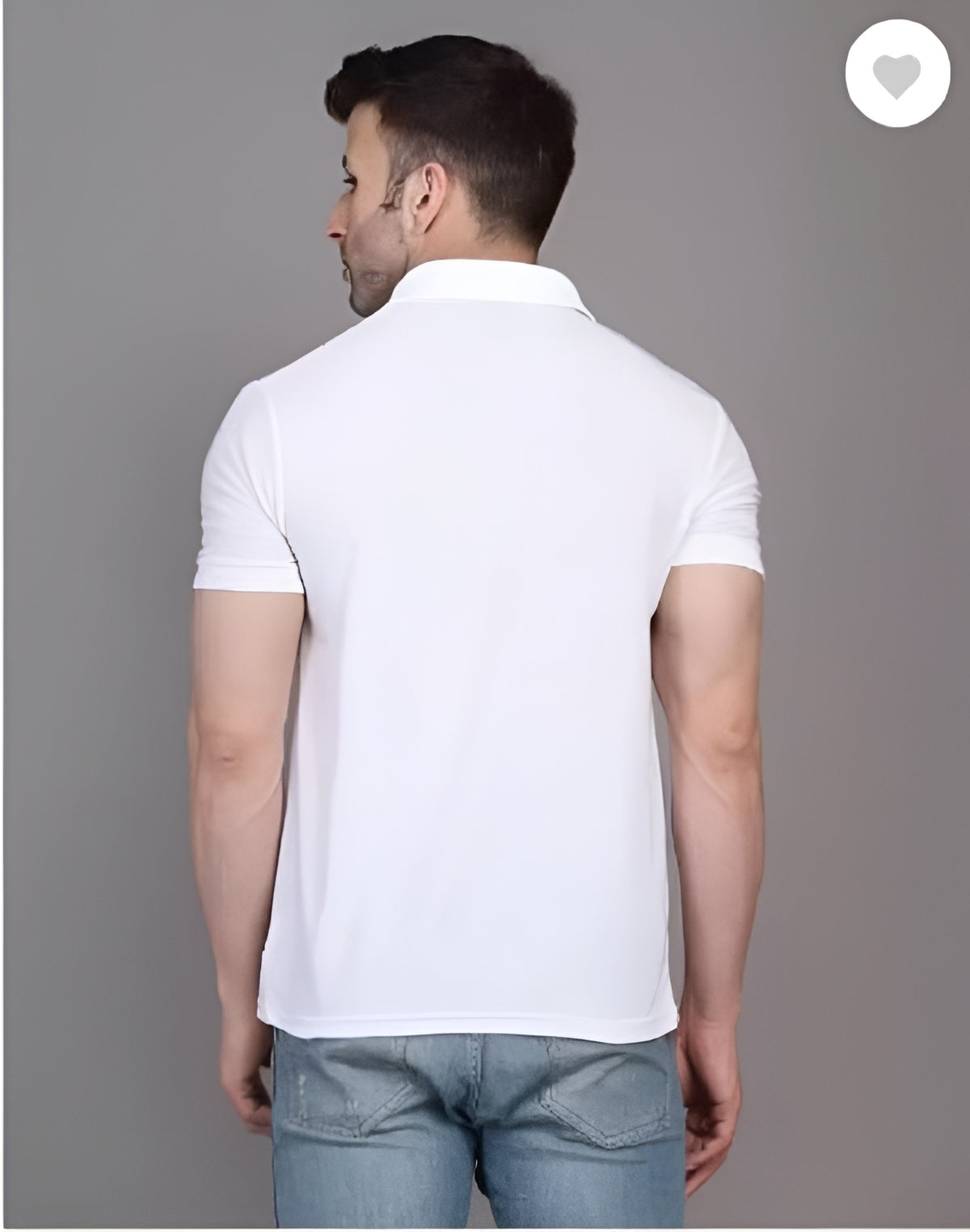 Men's Plain Cotton Polo T-Shirt
