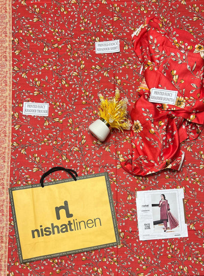 Women's Premium Unstitched  Khaddar Printed Suit