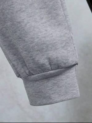 Men's Fleece Plain Zipper Track Suit
