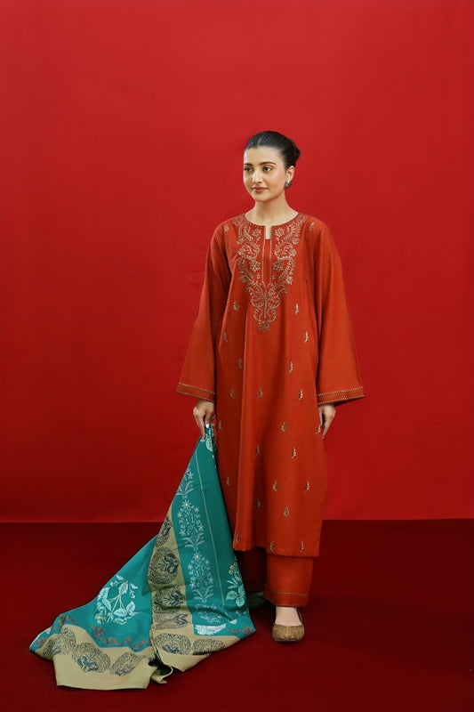 Premium Dhanak 3pc Unstitched