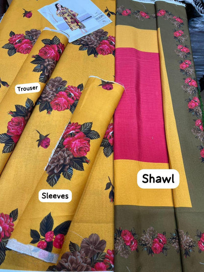 Premium Dhanak 3pc Unstitched