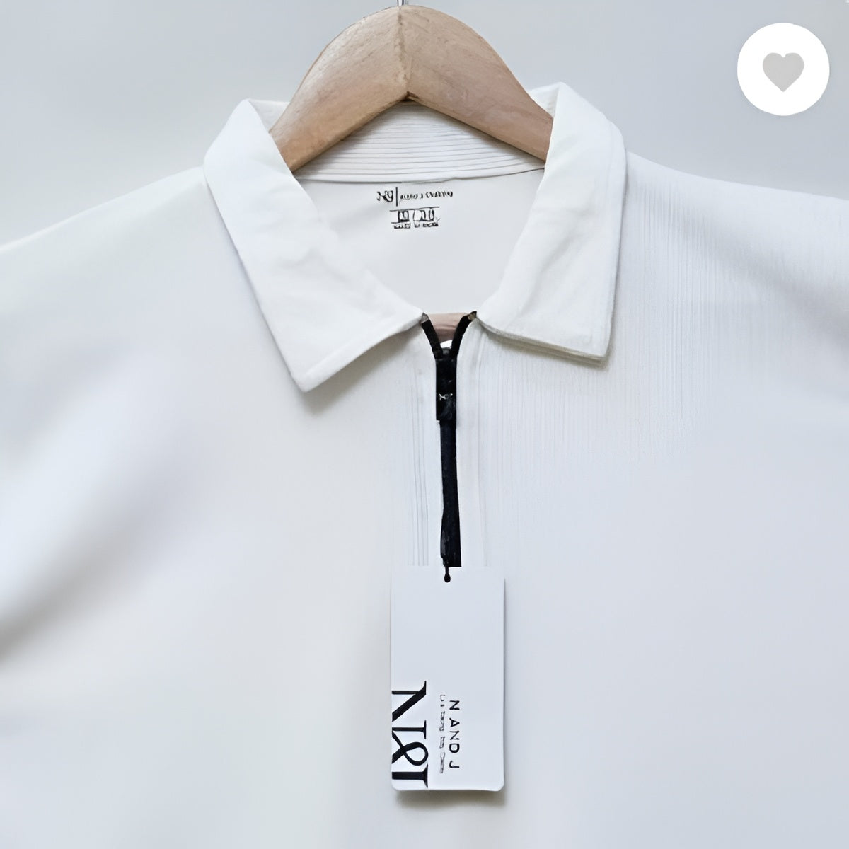 Men's Cotton  Zipper Polo T-Shirt