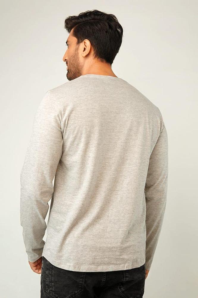 Men's Stitched Jersey Plain T-Shirt, Grey