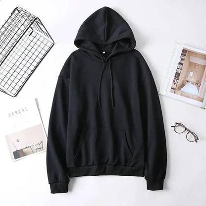 Stylish Black Fleece Hoodie