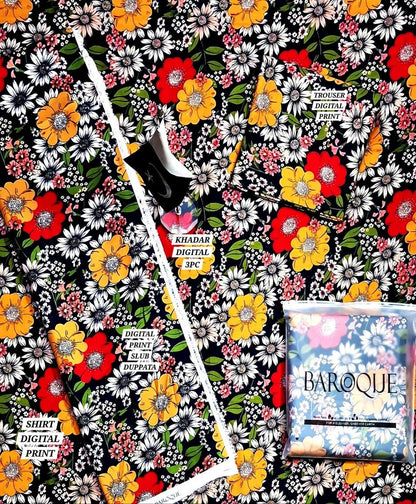 Premium Khaddar 3pc Unstitched