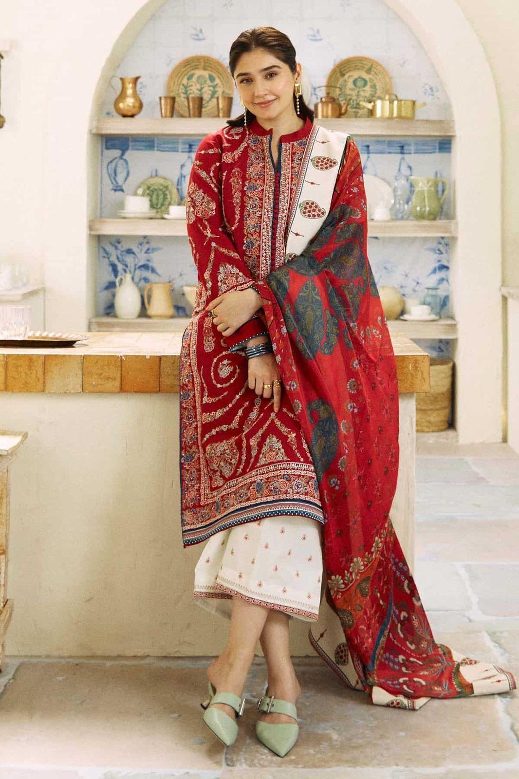 Premium Dhanak 3 PC unstitched