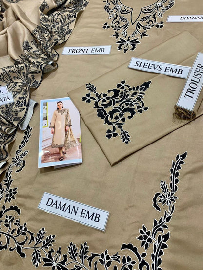 Premium Dhanak 3pc Unstitched