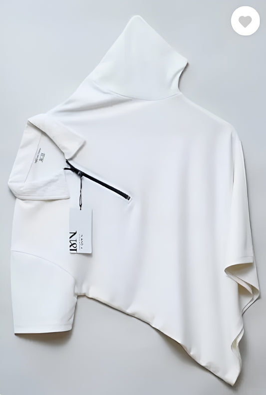 Men's Cotton  Zipper Polo T-Shirt