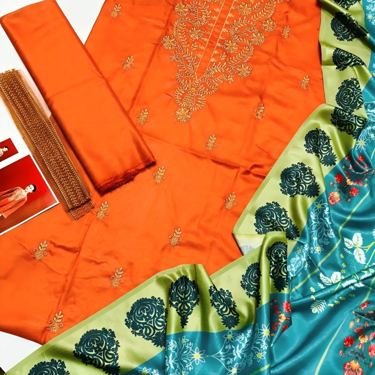 Premium Dhanak 3pc Unstitched