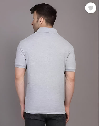 Men's Cotton Plain Polo T-Shirt