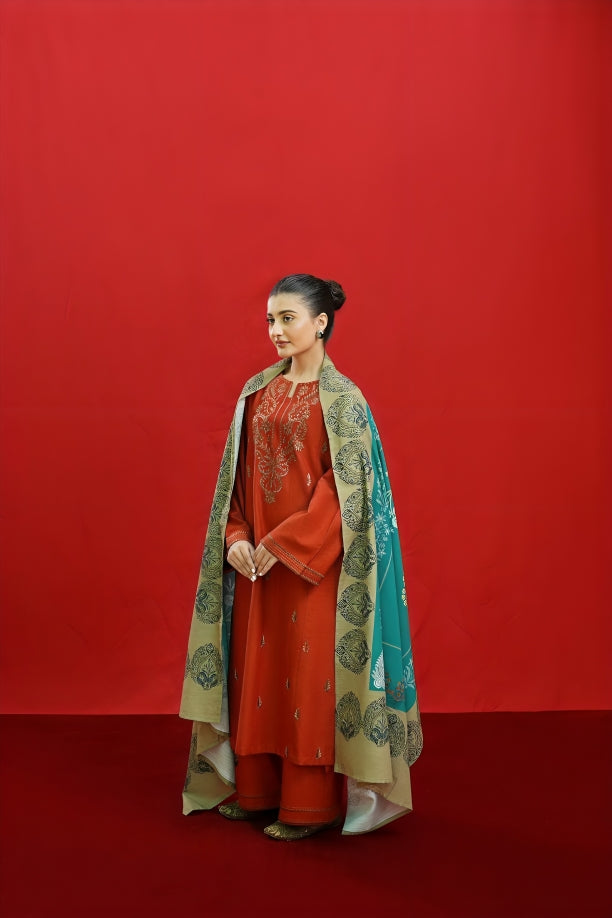 Premium Dhanak 3pc Unstitched