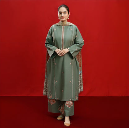 Premium Dhanak 3pc Unstitched