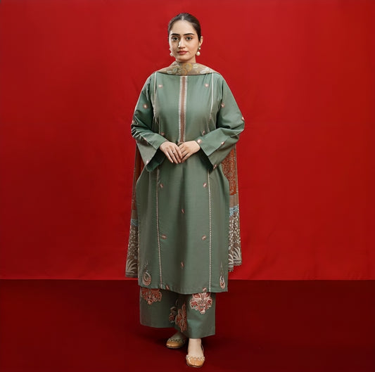 Premium Dhanak 3pc Unstitched