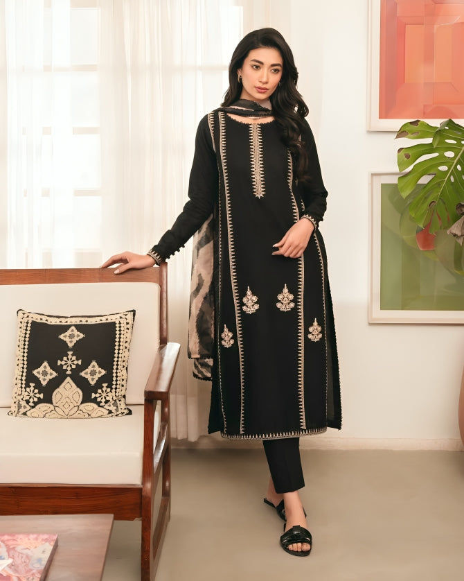 Premium Dhanak 3pc Unstitched