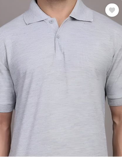 Men's Cotton Plain Polo T-Shirt