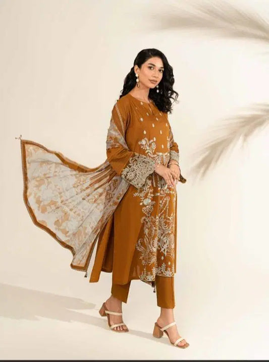 3-Piece Unstitched Lawn Suit