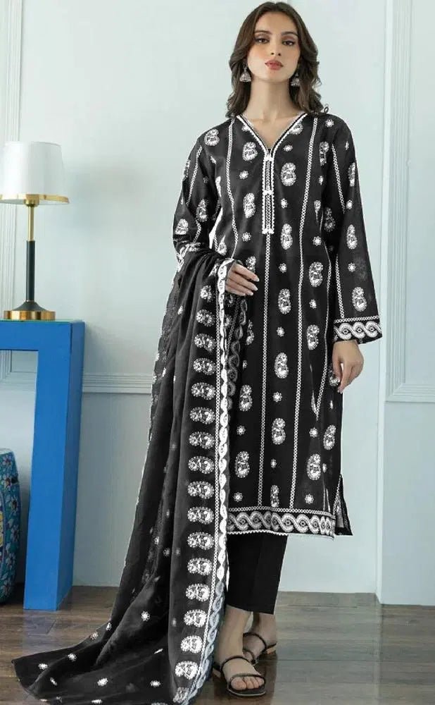 3-Piece Unstitched Lawn Suit