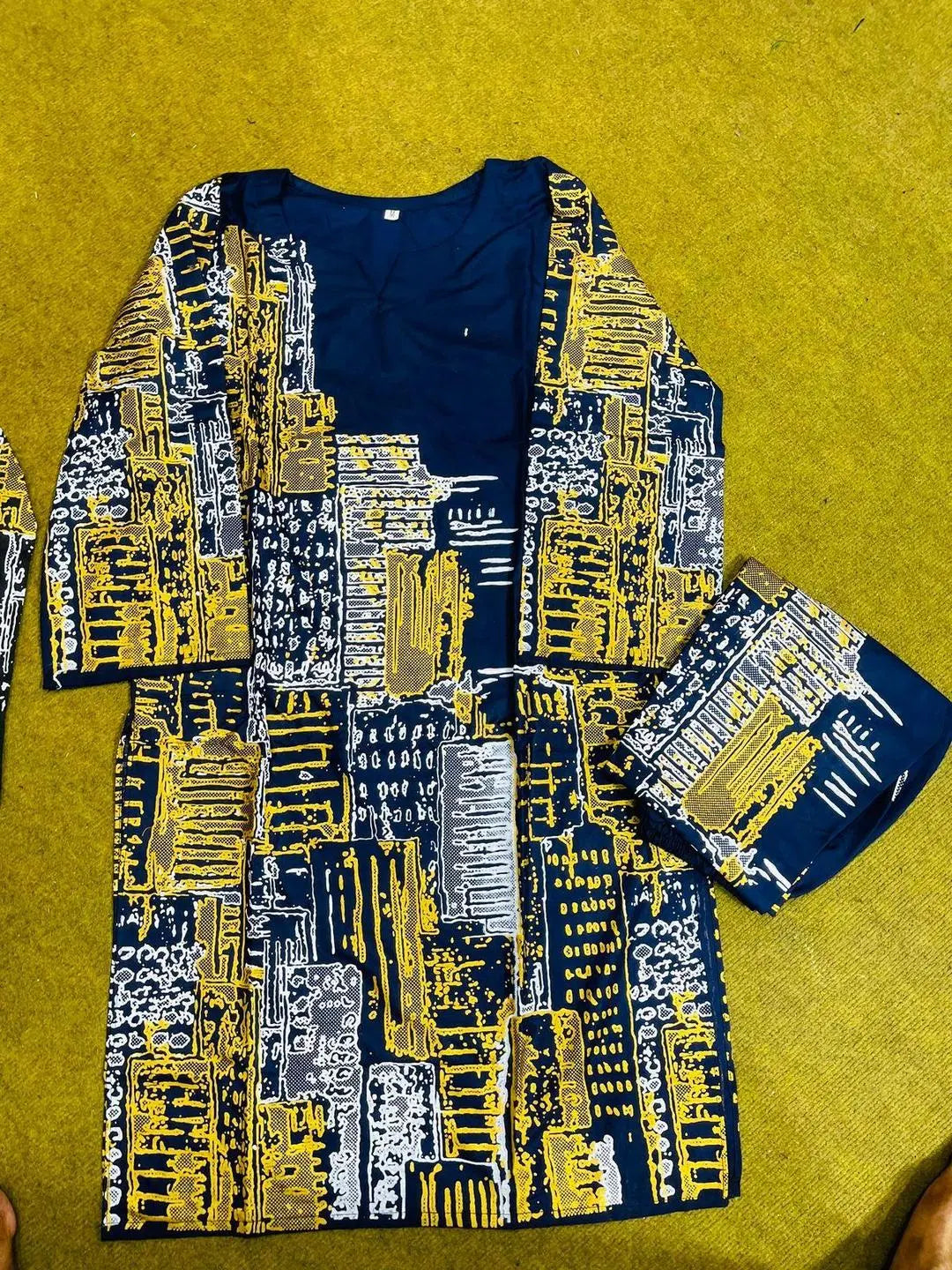 2 Pcs Women's Elegant  Stitched Linen Block Printed Shirt And Trouser